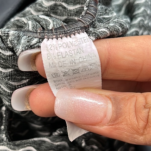 Scrunch bum Yoga Pants Small Grey White - Picture 5 of 5